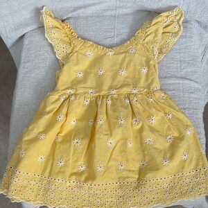 Old Navy Yellow Dress with White Embroidery 2T